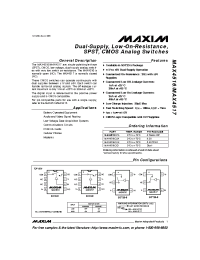 Datasheet  MAX4516