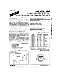 Datasheet  MAX765C