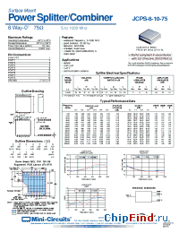 Datasheet  JCPS-8-10-75