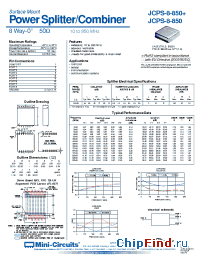 Datasheet  JCPS-8-850+