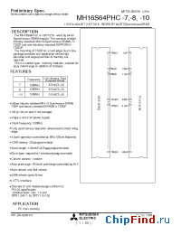 Datasheet  MH16S64PHC-10