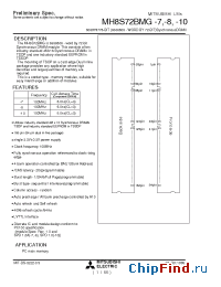Datasheet  MH8S72BMG-10