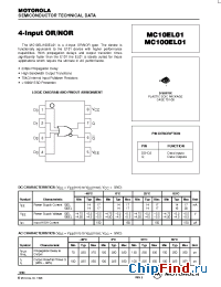 Datasheet  MC100EL01