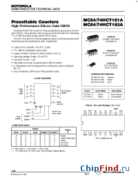 Datasheet  MC54/74HCT161A