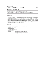 Datasheet  MSM27C1652CZ