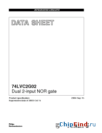 Datasheet  74LVC2G02