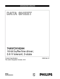 Datasheet  74AVCH16244