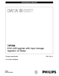 Datasheet  74F598