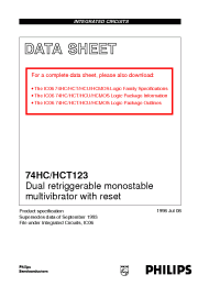 Datasheet  74HC/HCT123