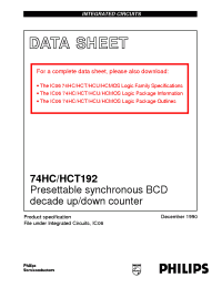 Datasheet  74HC/HCT192