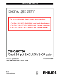 Datasheet  74HC/HCT86