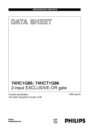 Datasheet  74HCT1G86