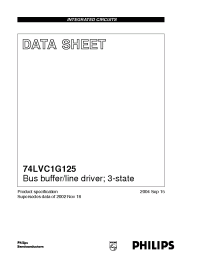 Datasheet  74LVC1G125