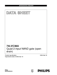 Datasheet  74LVC38A