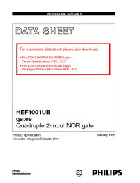 Datasheet  HEF4001UB