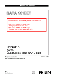 Datasheet  HEF4011B