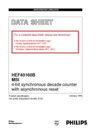 Datasheet  HEF40160B