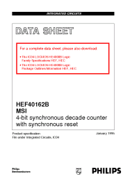 Datasheet  HEF40162B