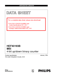Datasheet  HEF40193B