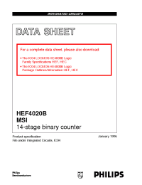 Datasheet  HEF4020B