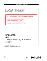 Datasheet  HEF4022B