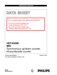 Datasheet  HEF4029B