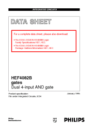 Datasheet  HEF4082B