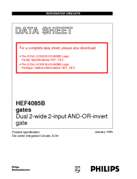 Datasheet  HEF4085B
