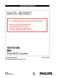 Datasheet  HEF4518B
