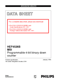 Datasheet  HEF4526B