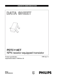 Datasheet  PDTC114ET