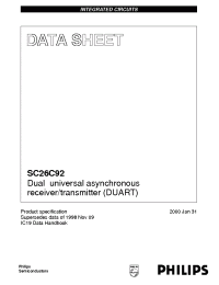 Datasheet  SC26C92
