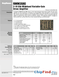 Datasheet  RMM2080