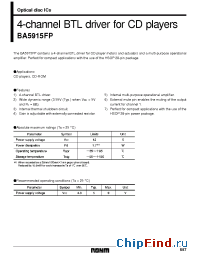 Datasheet  BA5915FP