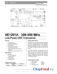 Datasheet  XE1201A