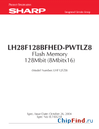 Datasheet  LH28F128BFHED-PWTLZ8