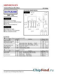 Datasheet  D15XB20H