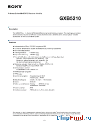 Datasheet  GXB5210
