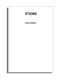 Datasheet  ST6369