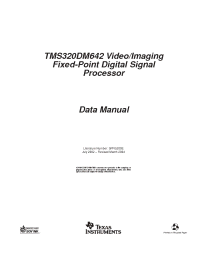 Datasheet  TMS320DM642
