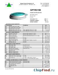 Datasheet  GPTR3190