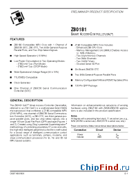 Datasheet  Z80181