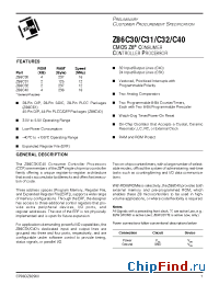 Datasheet  Z86C30