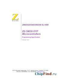 Datasheet  Z86E02
