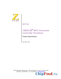 Datasheet  Z87C33