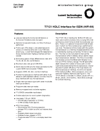 Datasheet  T7121
