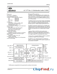 Datasheet  AK4543