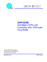 Datasheet  SAP1024B