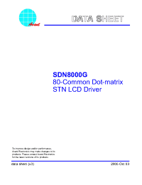 Datasheet  SDN8000G