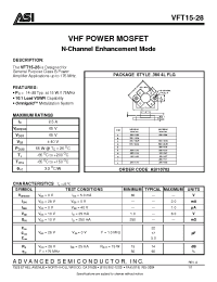 Datasheet  VFT15-28
